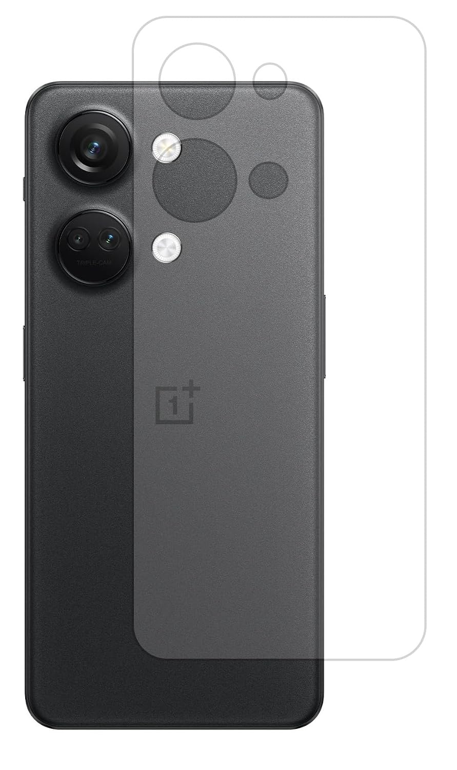 OnePlus Nord 3 Back Screen Guard For Matte Finish, Smooth Touch, Unbreakable Membrane