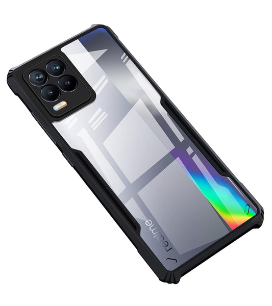 Realme 8/8 Pro Back Cover (Black Bumper)