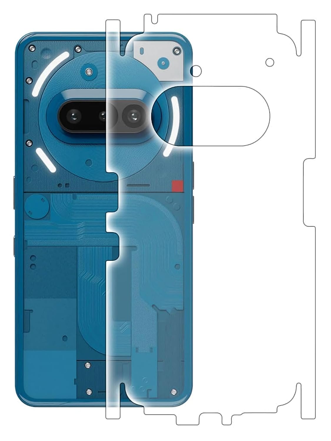 Nothing Phone 3A Back Screen Guard For Matte Finish, Smooth Touch, Unbreakable Membrane