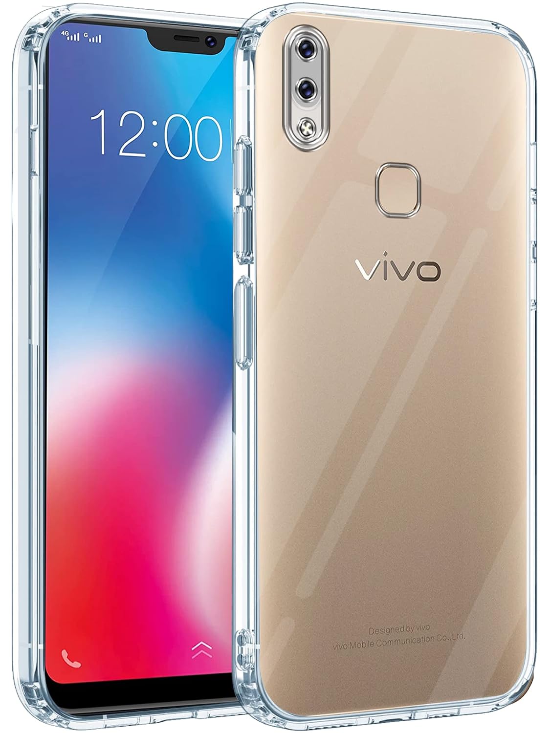 Vivo V9/V9 Pro/V9 Youth (Lifetime Anti-Yellow Clear Back Cover)