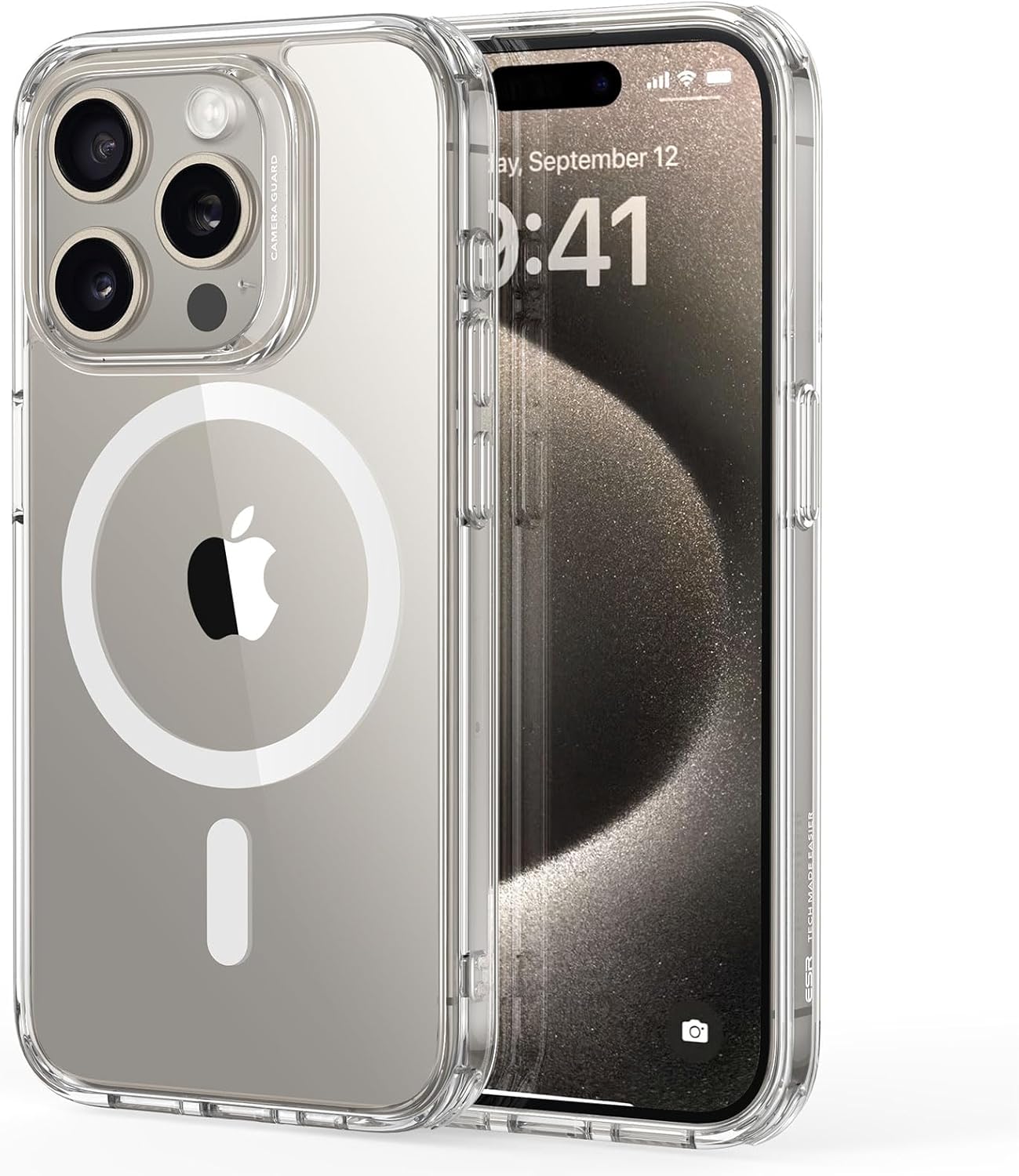 Magnetic Case for iPhone 15 Pro Clear Compatible with MagSafe