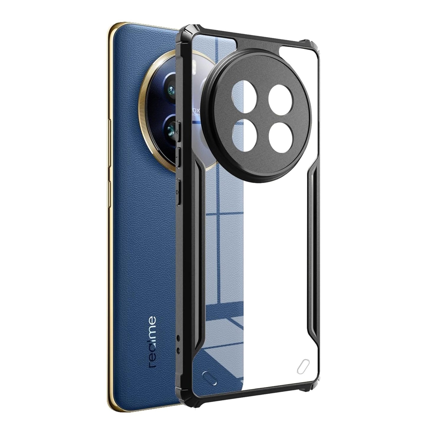 Realme P1 Pro 5G Back Cover (Black Bumper)