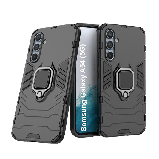 For Samsung A54 5G Back Cover Case Hybrid Armor |Ring Holder Kickstand