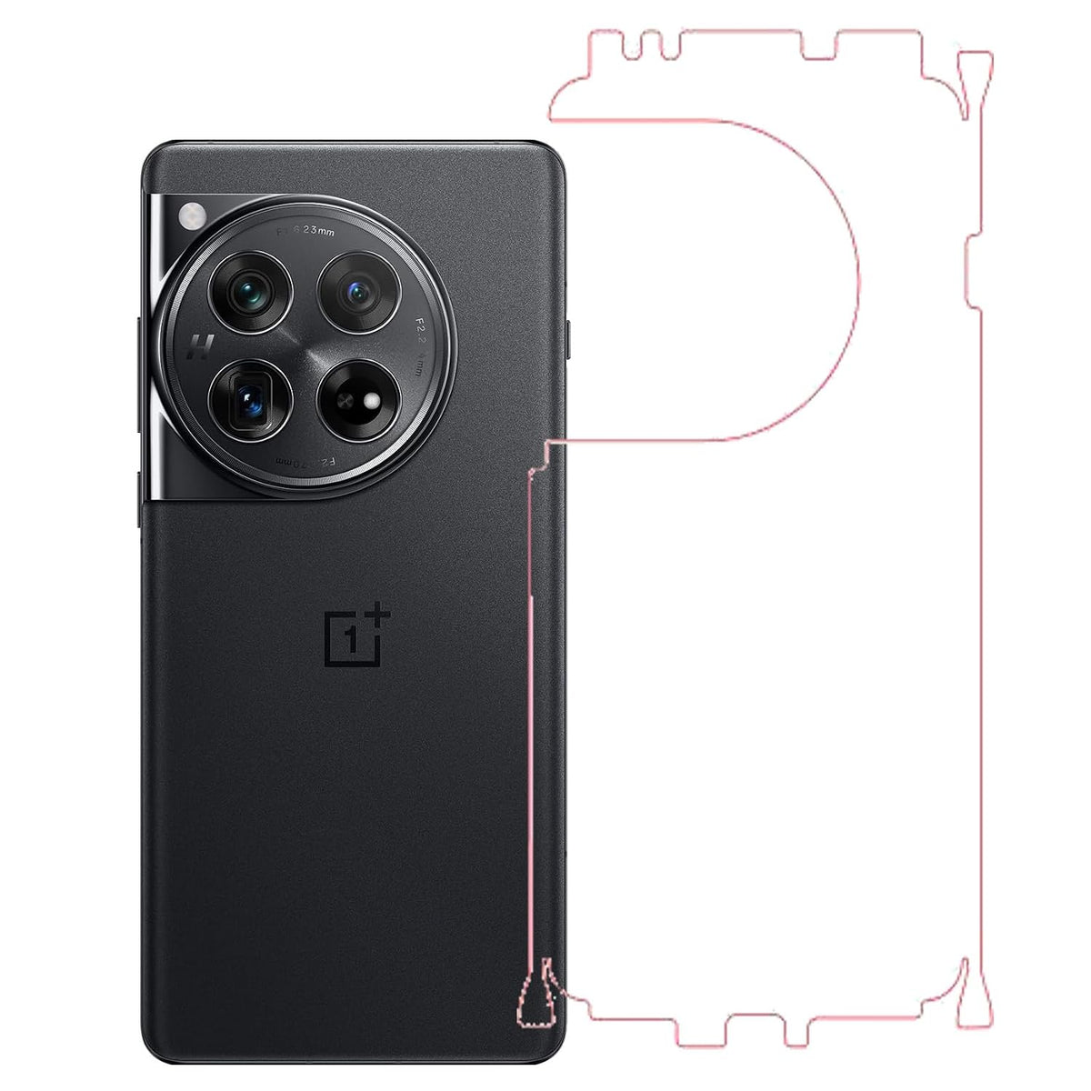 Oneplus 12R 5G Back Screen Guard For Matte Finish, Smooth Touch, Unbreakable Membrane