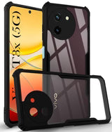 Vivo T3x Back Cover (Black Bumper)