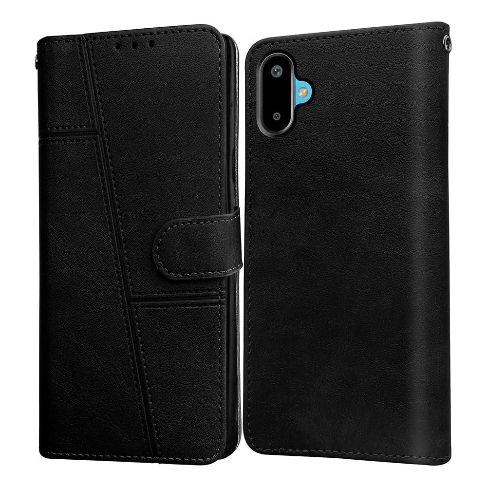 Samsung M06 5G Flip Case Cover ( Black )
