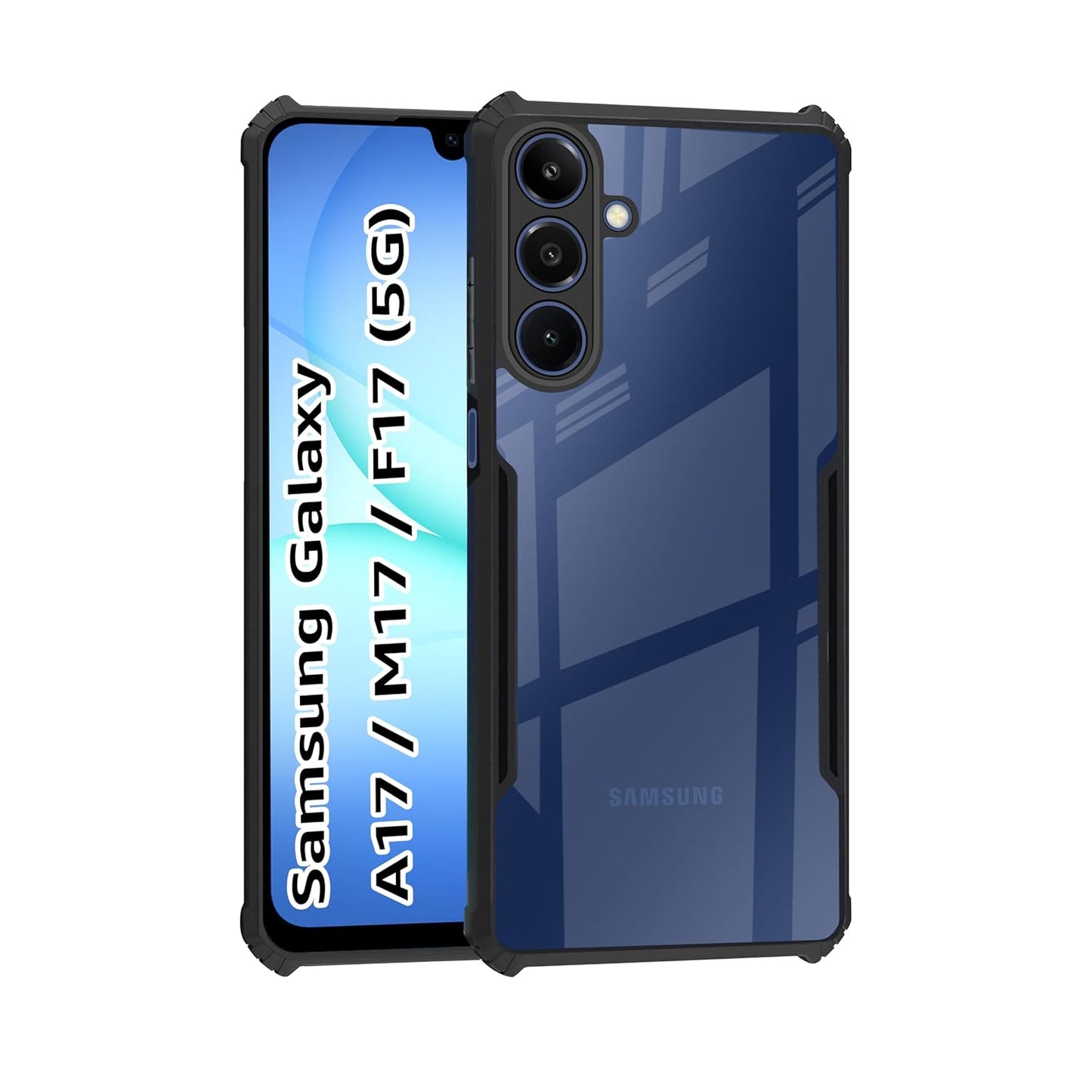 Samsung M17 5G Back Cover (Black Bumper)