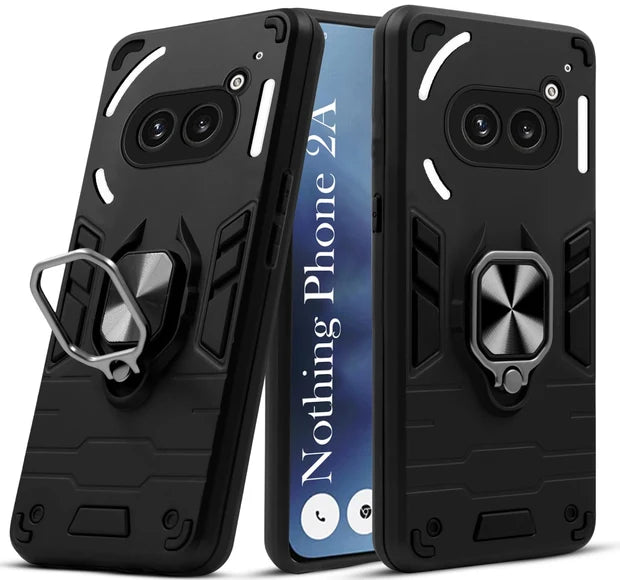 For Nothing Phone 2A Back Cover Case Hybrid Armor |Ring Holder Kickstand