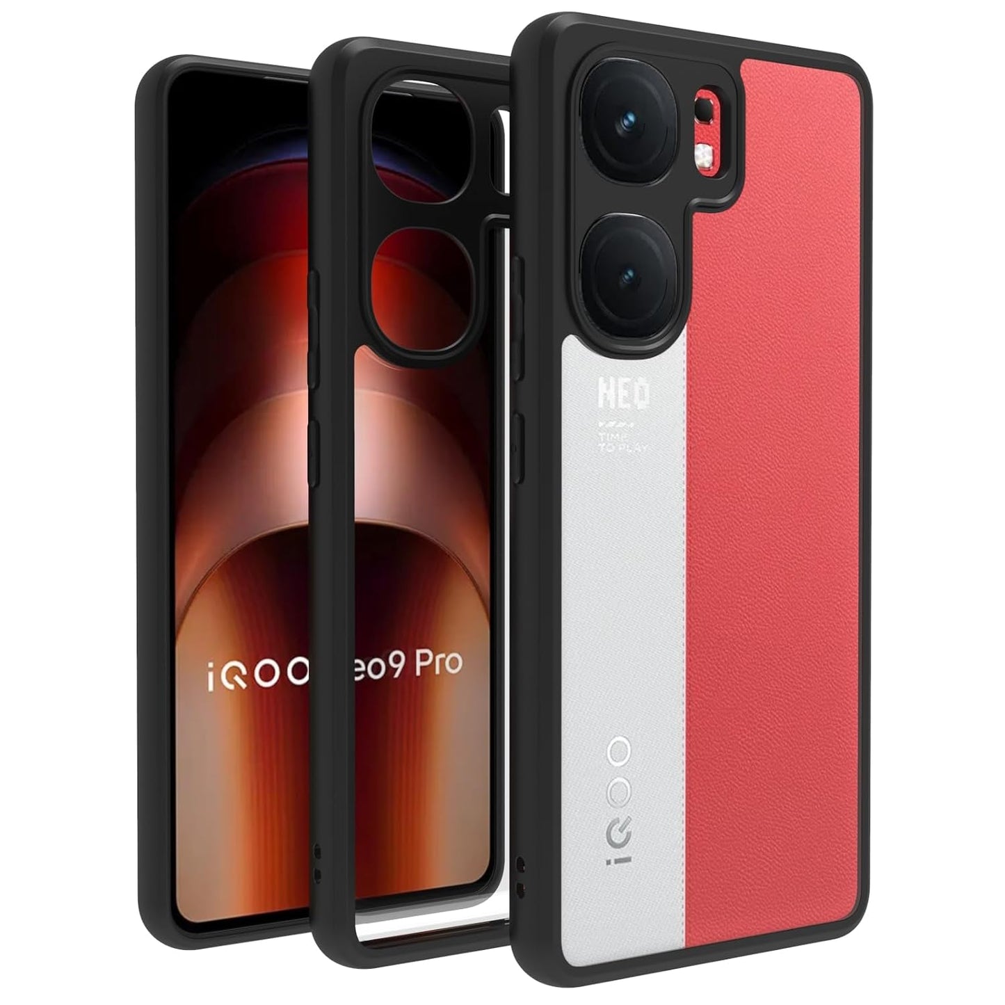 iQOO Neo 9 Pro (5G) Back Cover (Black Bumper)
