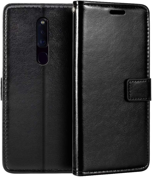 Leather Wallet Cover for OPPO F11 Pro