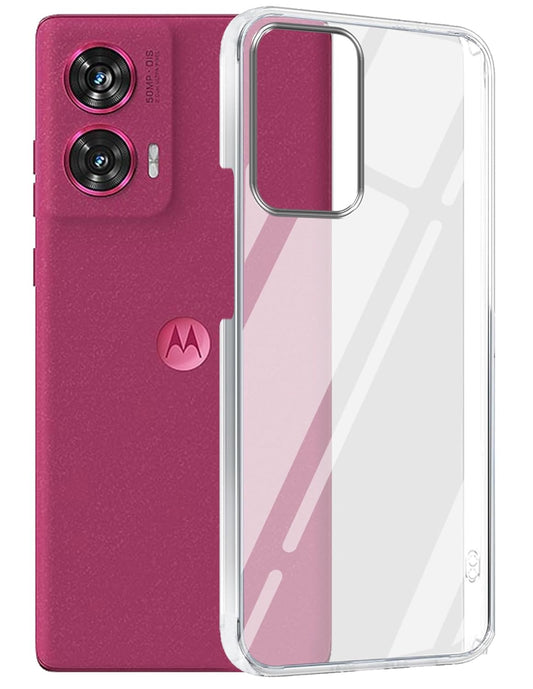 Moto Edge 50 fusion ( Lifetime Anti-Yellow Clear Back Cover)