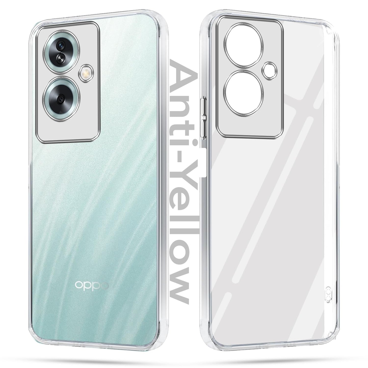 Oppo A59 5G (Lifetime Anti-Yellow Clear Back Cover)