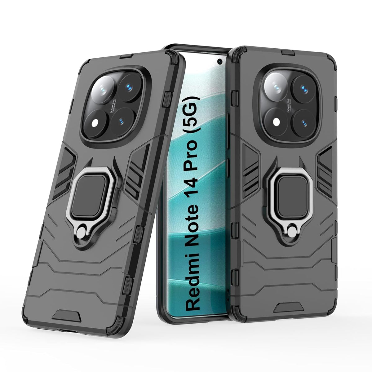 For Xiaomi 14 Pro Back Cover Case Hybrid Armor |Ring Holder Kickstand