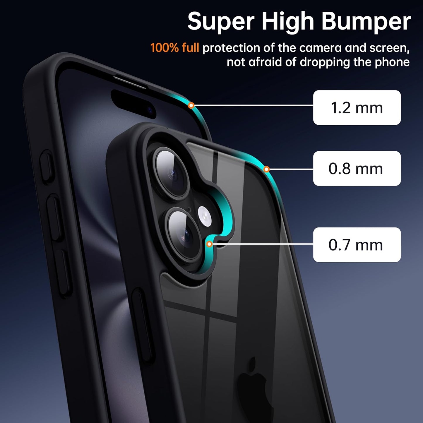 iPhone 11 Hard Clear Back Silicone Edge Four Corner Airbags Phone Cover
