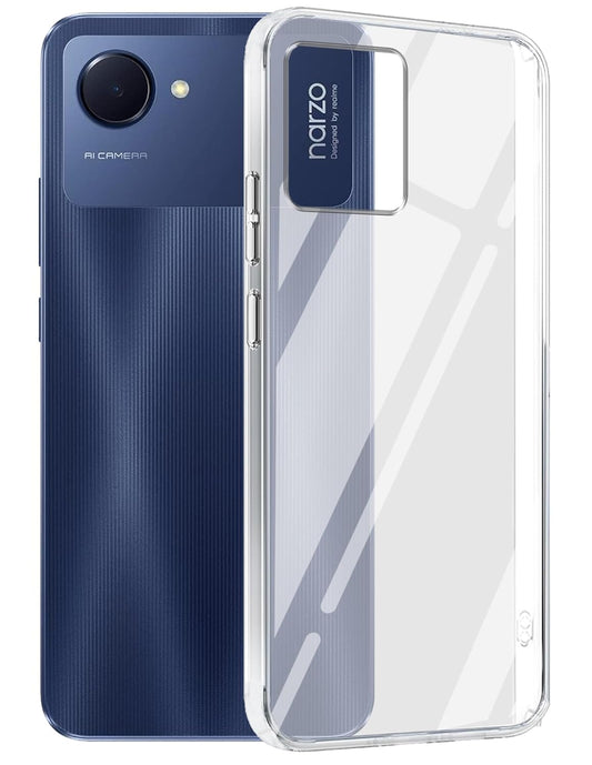 Realme Narzo 50i  (Lifetime Anti-Yellow Clear Back Cover)