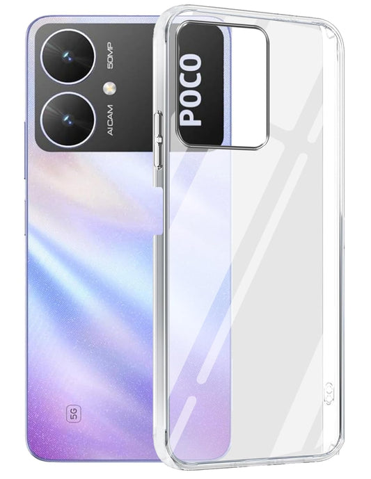 Poco M6 5G ( Lifetime Anti-Yellow Clear Back Cover)