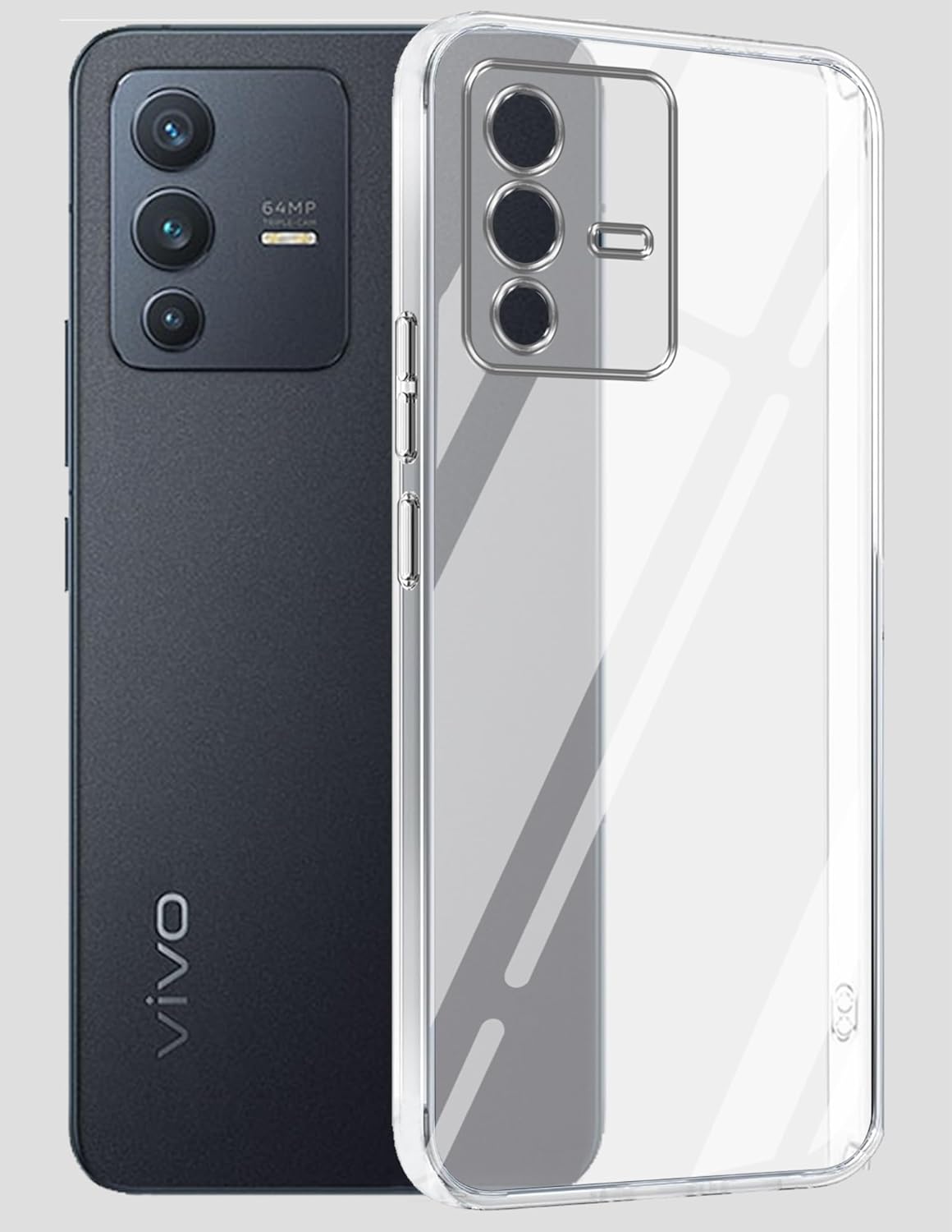 Vivo V23 (Lifetime Anti-Yellow Clear Back Cover)