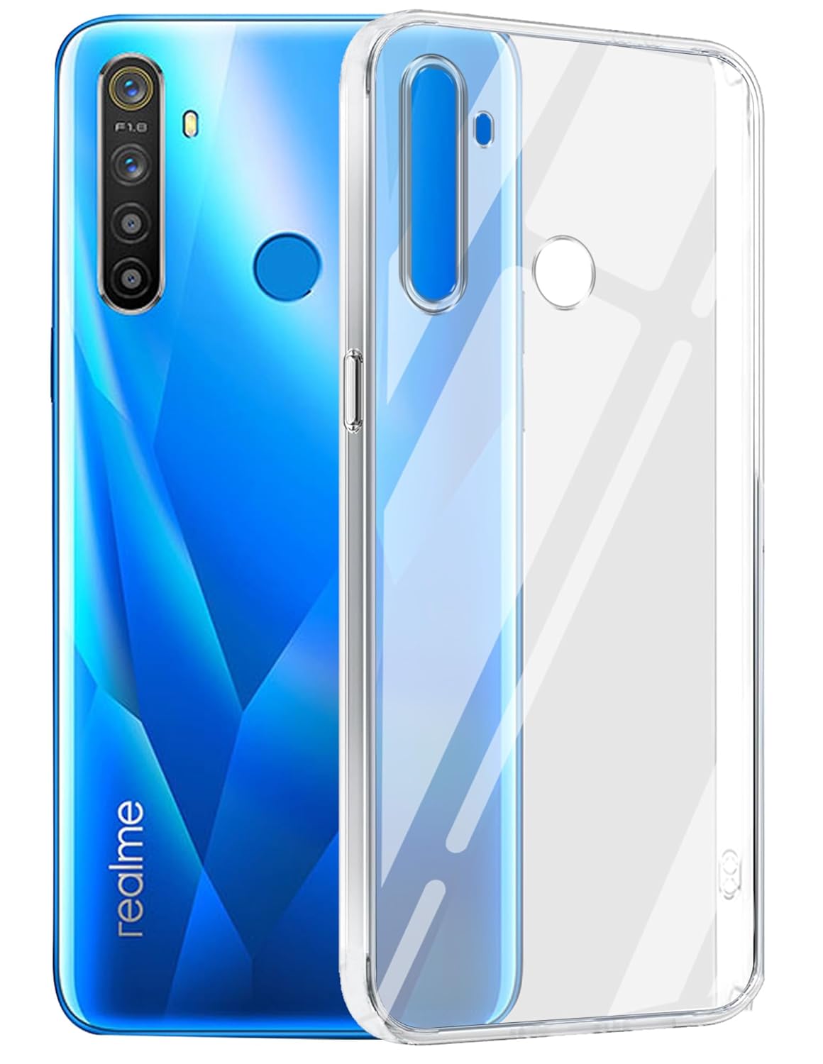 Realme 5 | 5s | 5i   (Lifetime Anti-Yellow Clear Back Cover)