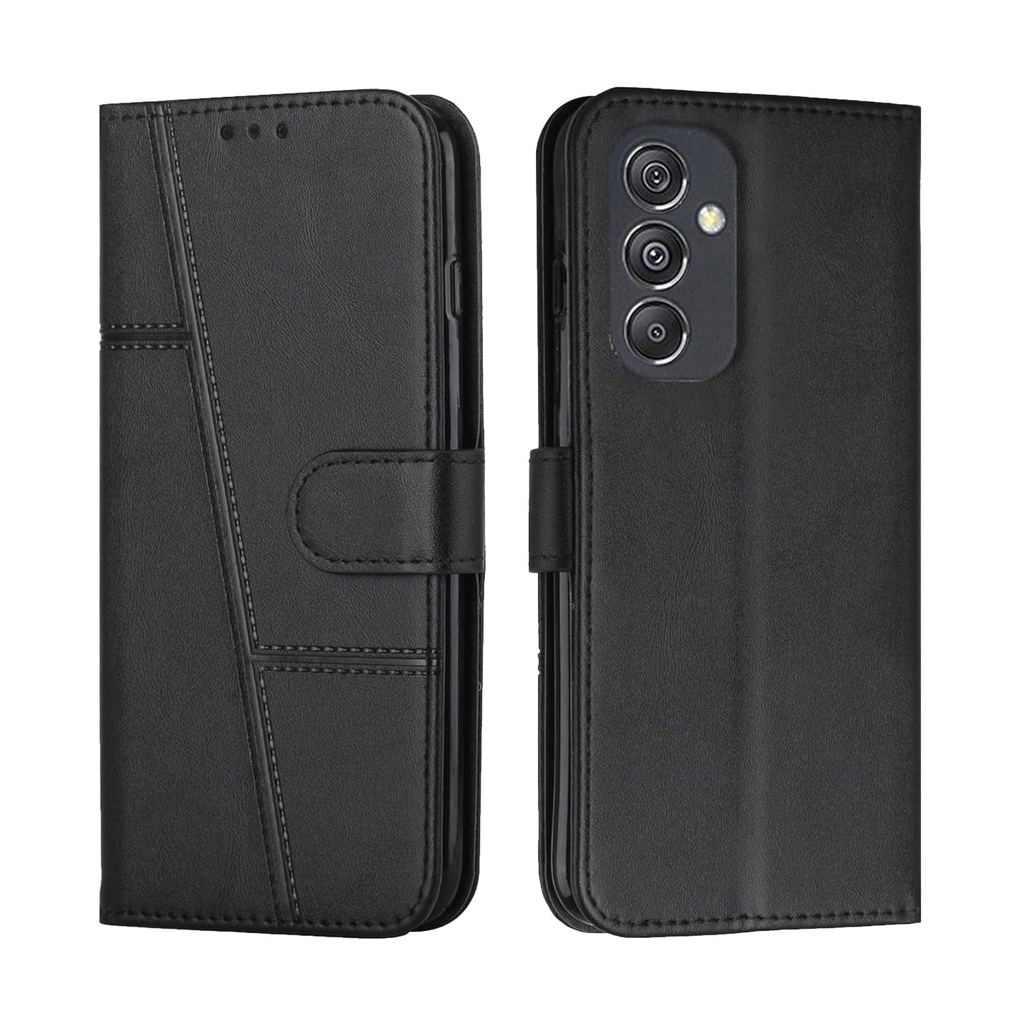 Samsung F15 Flip Case Cover ( Black )