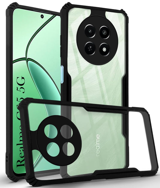 Realme C65 5G Back Cover (Black Bumper)