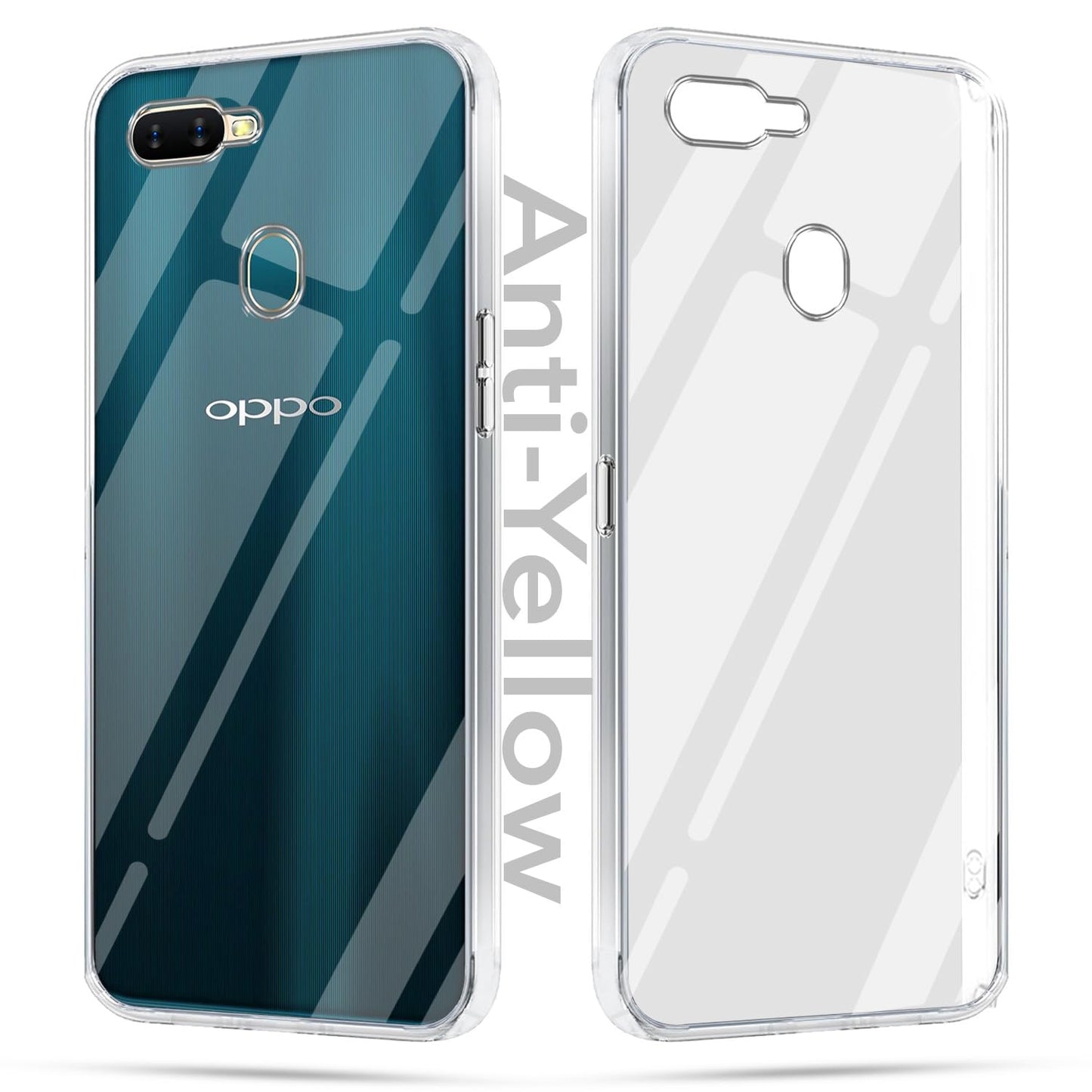 Oppo A7 (Lifetime Anti-Yellow Clear Back Cover)