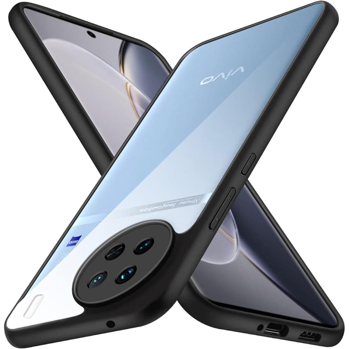 Vivo X90 5G Back Cover (Black Bumper)