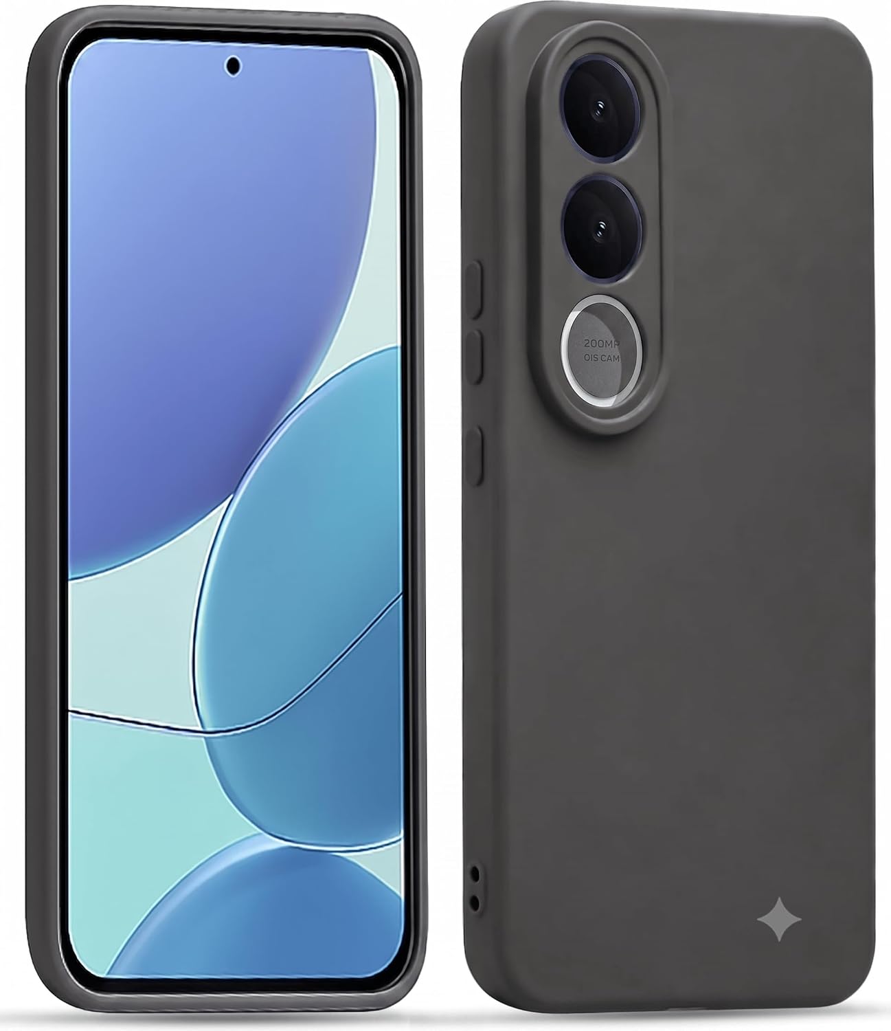Vivo V70 FE 5G ( Black Silicone Cover)