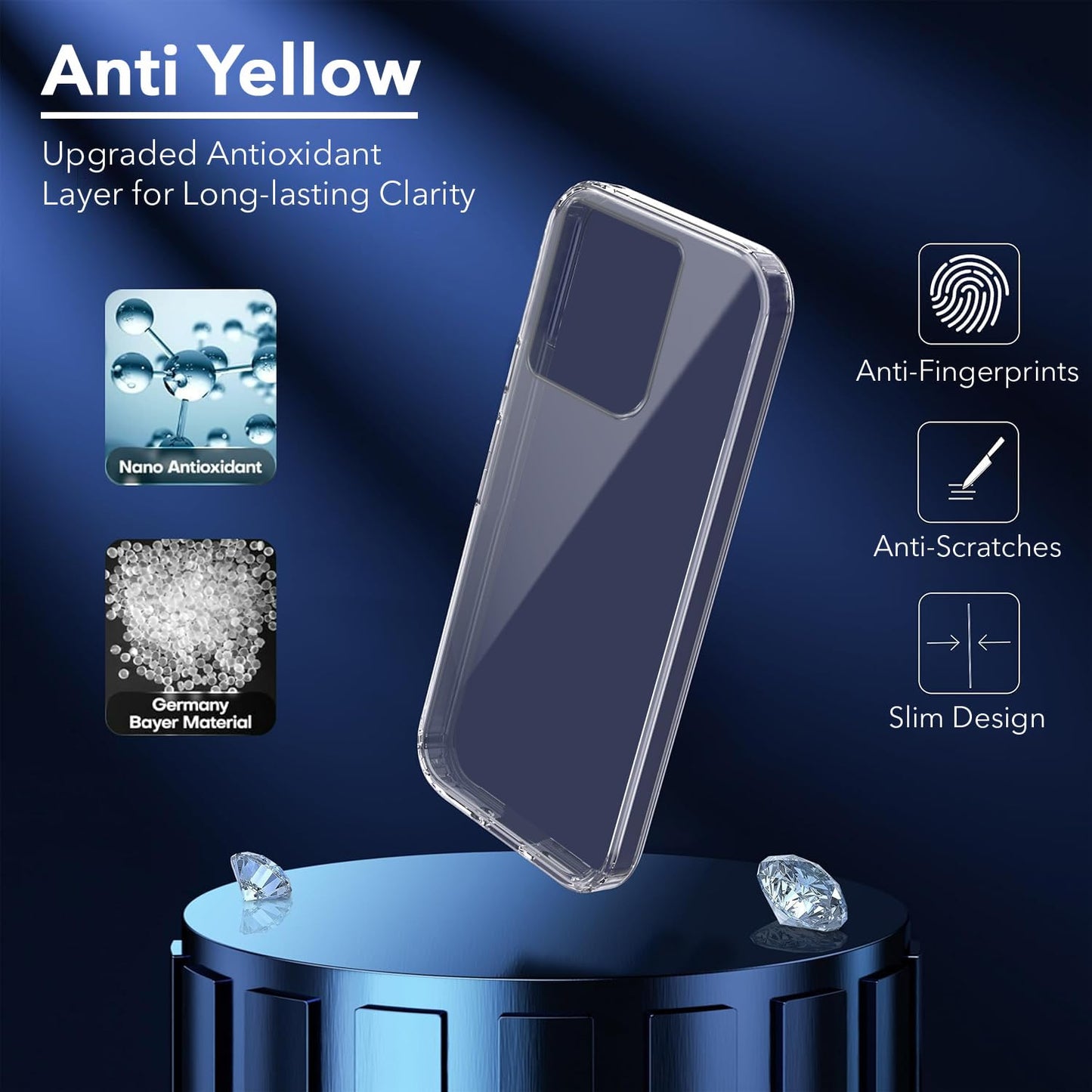 OnePlus 13S (5G) ( Lifetime Anti-Yellow Clear Back Cover)