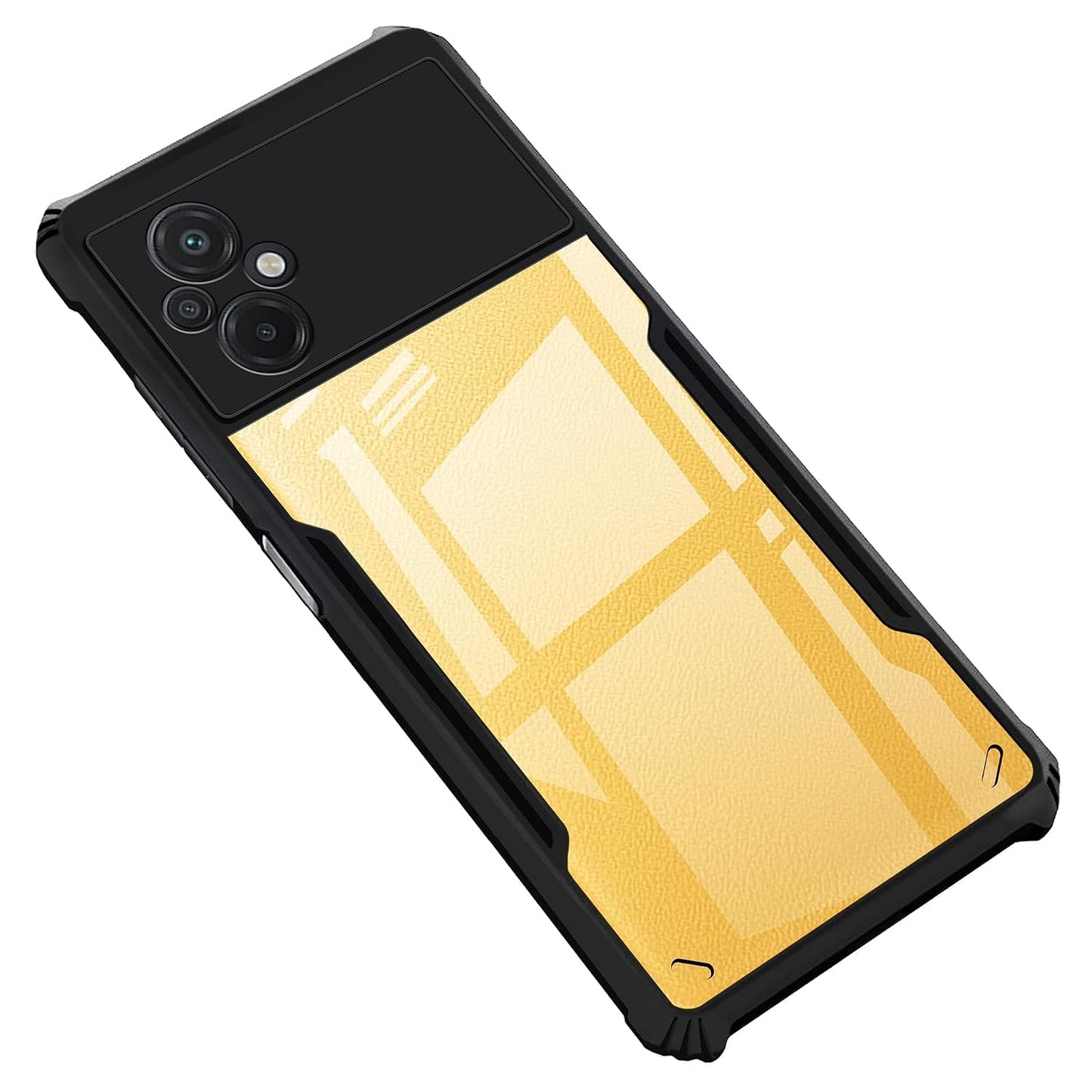 Poco M5 Back Cover (Black Bumper)