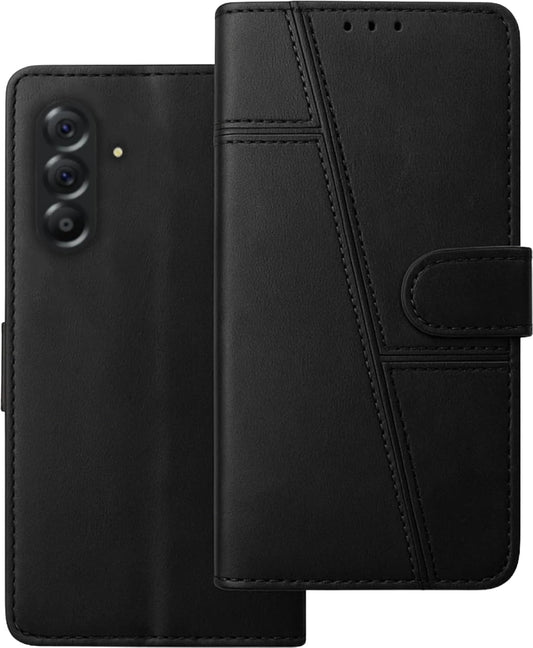 Samsung A37 5G Flip Case Cover ( Black )