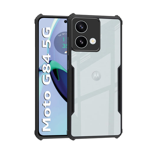 Moto Edge G75 5G Back Cover (Black Bumper)