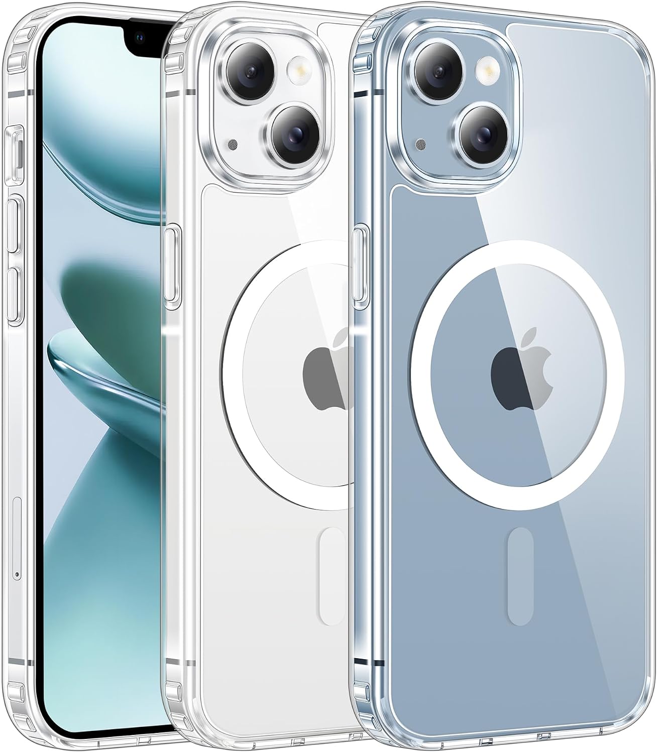 Magnetic Case for iPhone 14 Plus Clear Compatible with MagSafe