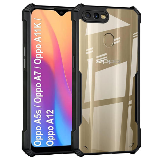 Oppo A12/ Oppo A11K Back Cover (Black Bumper)