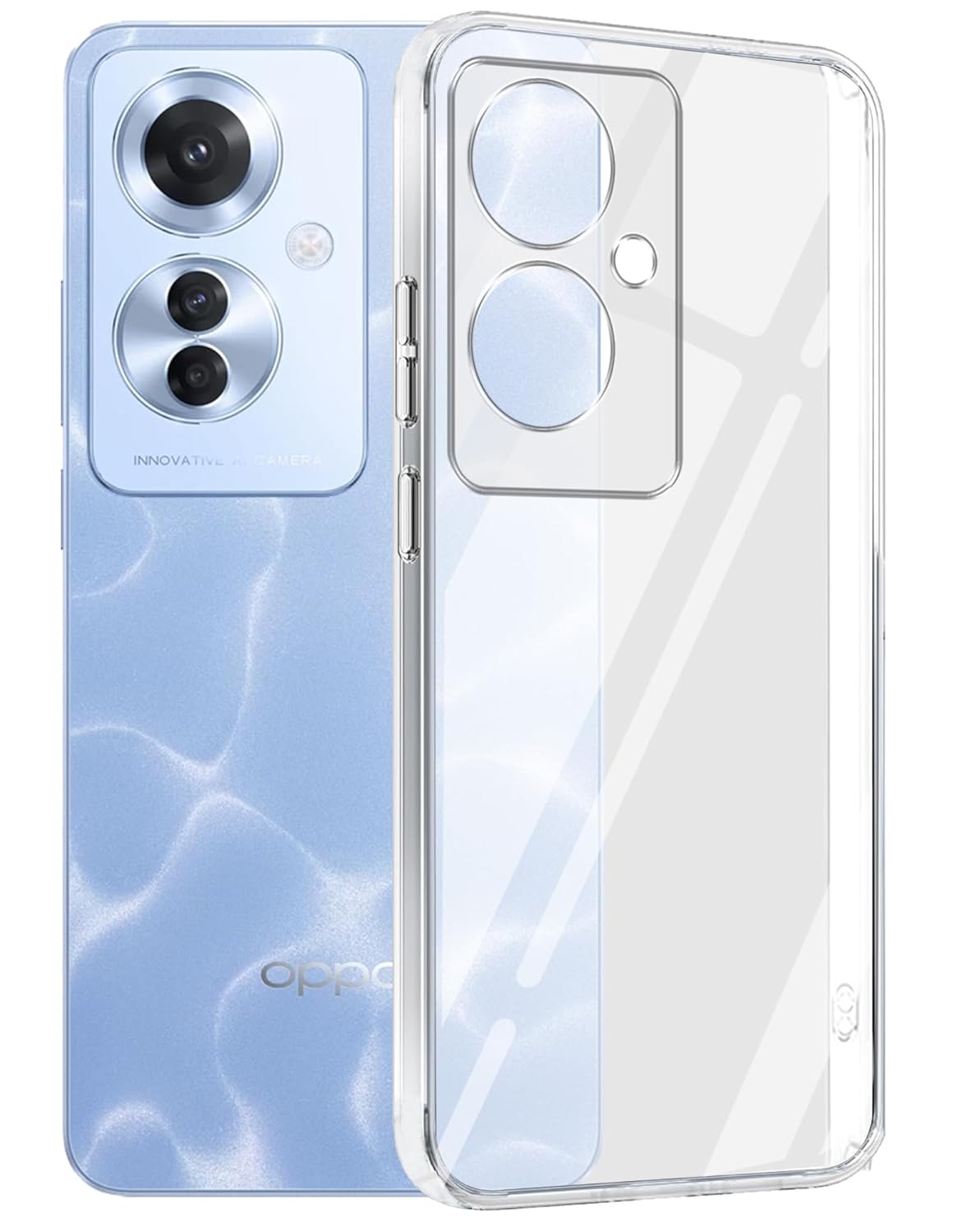 Oppo F25 pro (Lifetime Anti-Yellow Clear Back Cover)