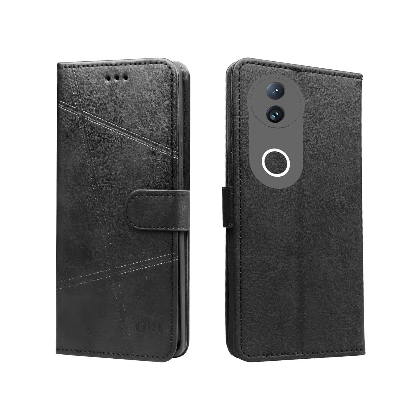 Vivo T4R 5G Flip Case Cover ( Black )