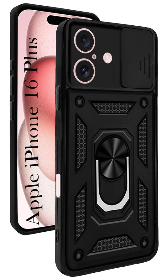 Apple iphone 16 plus Back Cover (Hybrid Armor)