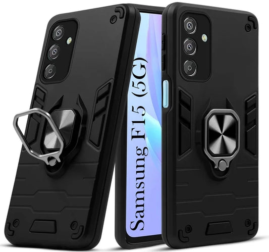 For Samsung F15 5G Back Cover Case Hybrid Armor |Ring Holder Kickstand