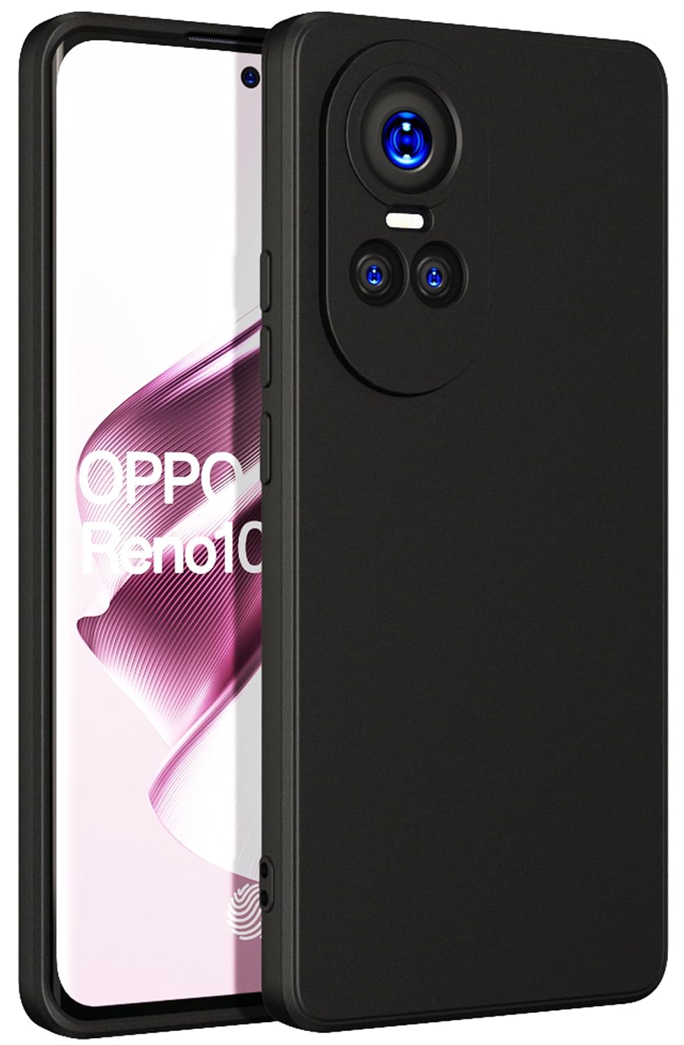 Oppo Reno 10 5G ( Black Silicone Cover)