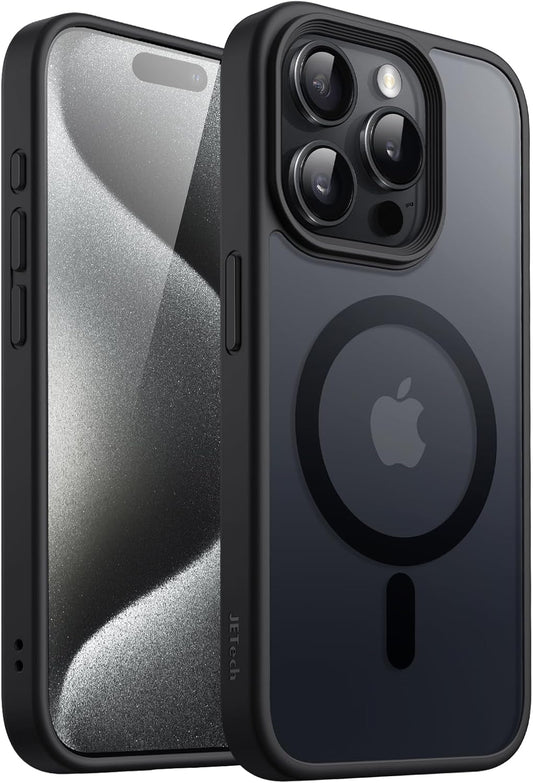 Transparent Back with Soft Silicone Edge Back Cover For Apple iPhone 15 Pro Max