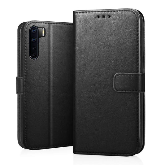 Leather Wallet Cover for Oppo F15