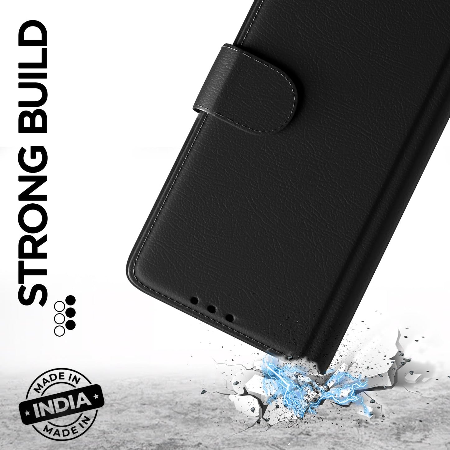 Redmi Note 8 Flip Case Cover ( Black )