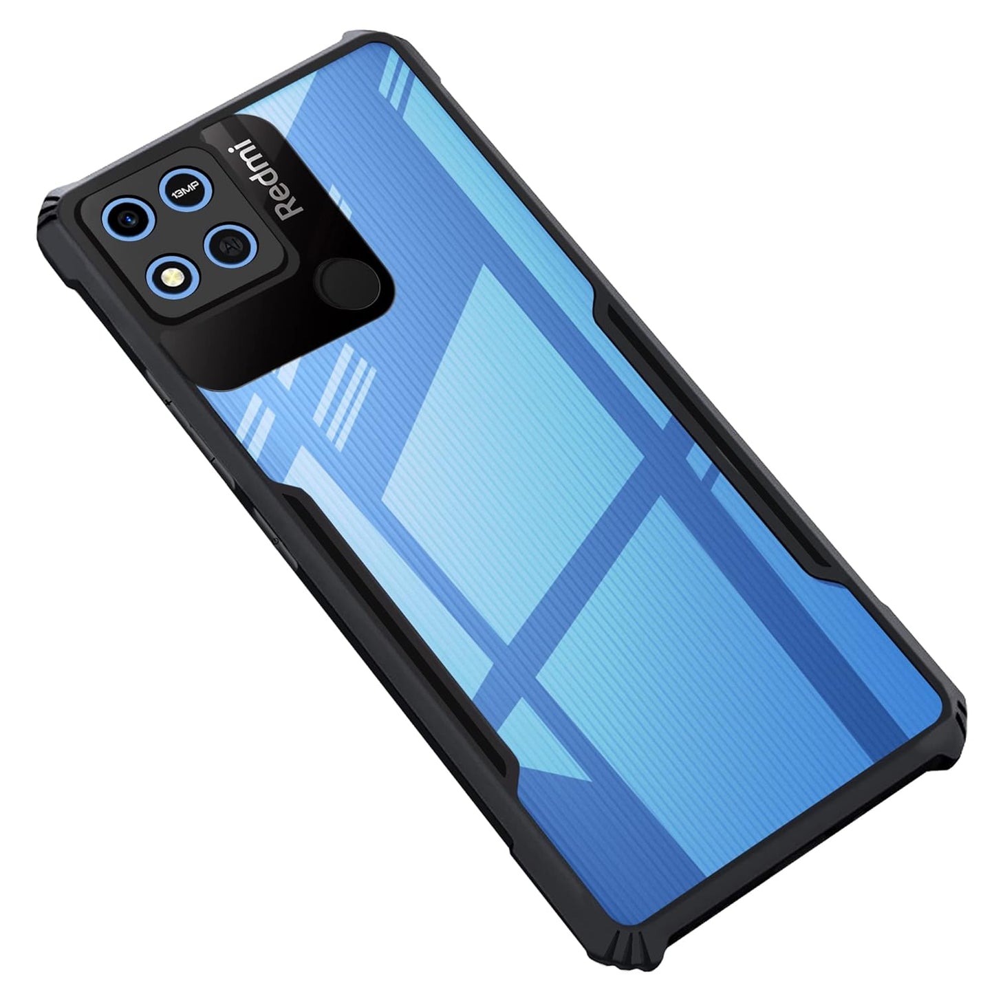 Poco C31 Back Cover (Black Bumper)