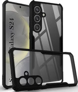 Samsung S24 Back Cover (Black Bumper)