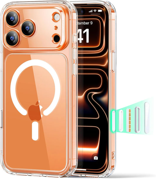 Magnetic Case for iPhone 17 Pro Max Clear Compatible with MagSafe
