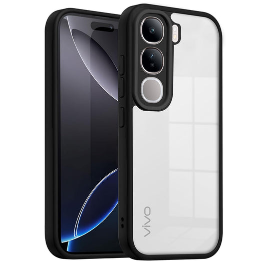 Vivo Y300 5G/ V40 Lite Back Cover (Black Bumper)