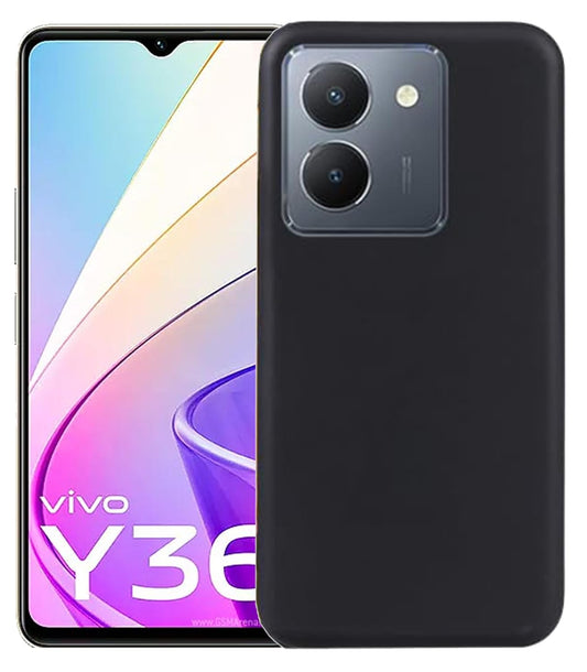 Vivo Y36 ( Black Silicone Cover)