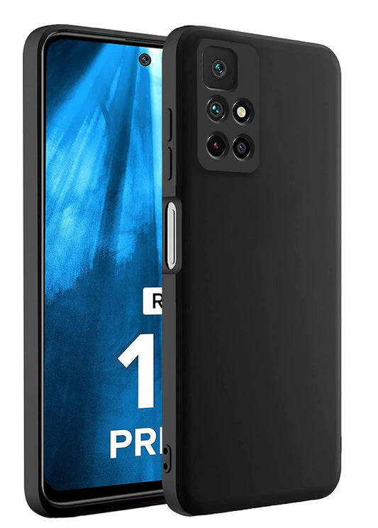 redmi 10 prime ( Black Silicone Cover)