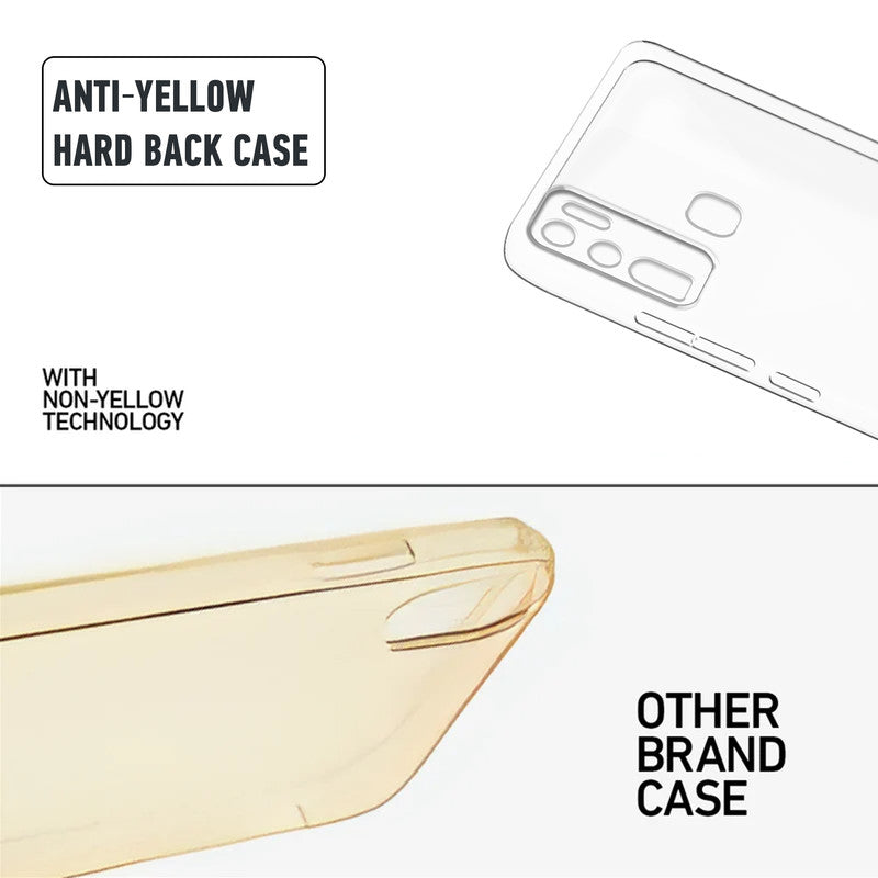 Crystal Clear Hard Back Anti-Yellowing Phone Case For Vivo Y30/Y50