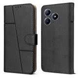 Realme C63 Flip Case Cover ( Black )
