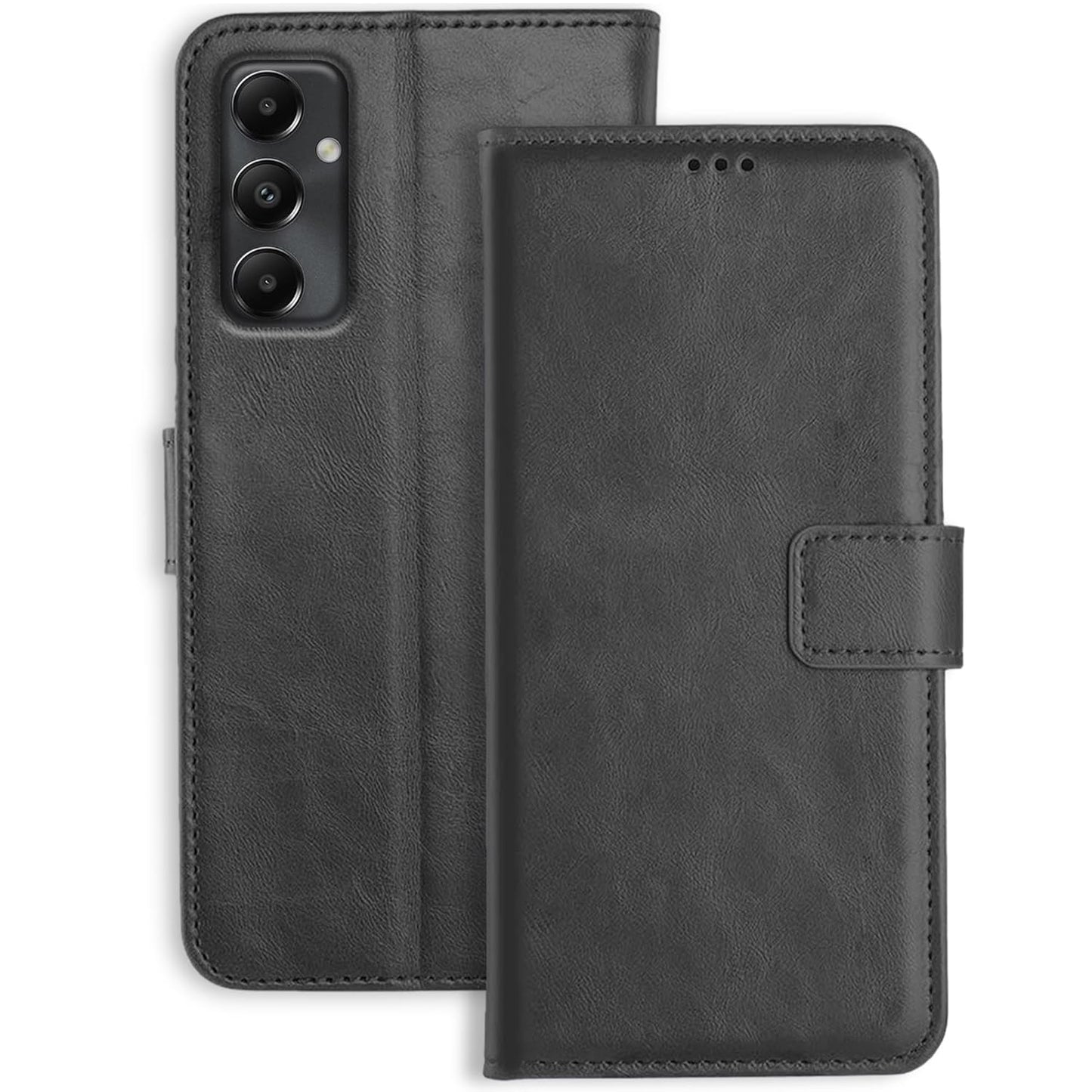 Samsung A05s Flip Case Cover ( Black )